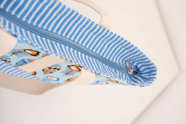 Boş zaman için güzel desenli çanta ayrıntıları