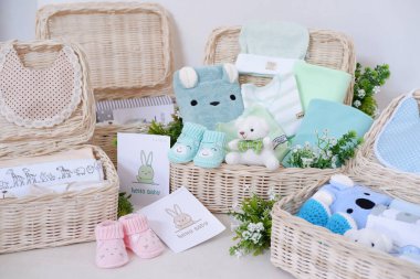 Arka plan olarak sevimli bebek engelleri