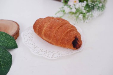 delicious brown bread as a background