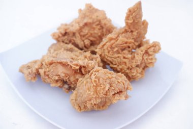 delicious fried chicken as a background