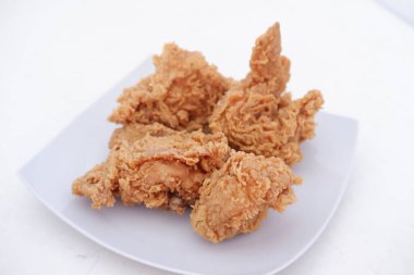 delicious fried chicken as a background