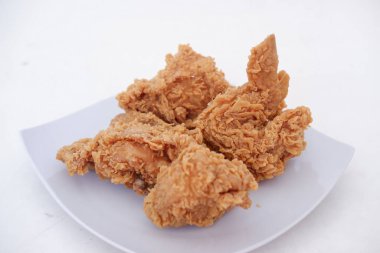 delicious fried chicken as a background