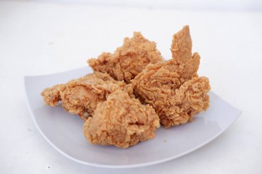 delicious fried chicken as a background