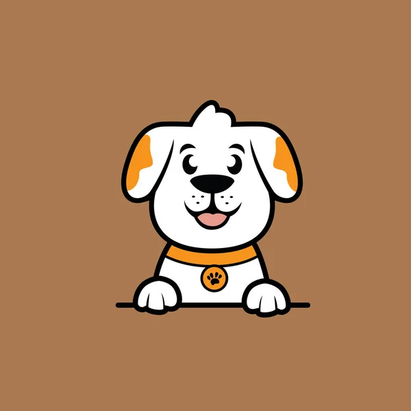 Cute Dog Seamless Design Vector — Stockvektor