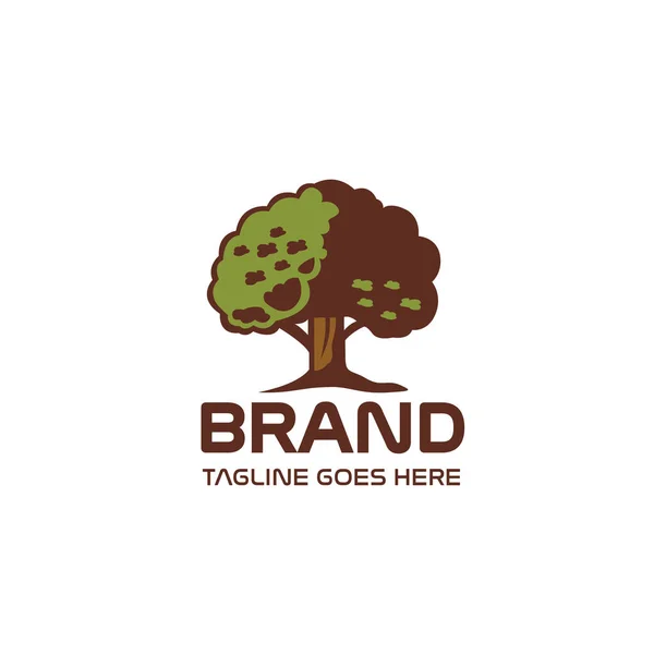 Πρότυπο Σχεδιασμού Λογότυπου Δέντρου Εικονίδιο Φορέα Λογότυπο Της Φύσης Φυσικό — Διανυσματικό Αρχείο