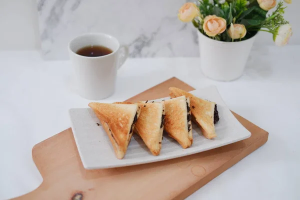 Café Toasts Sur Table — Photo