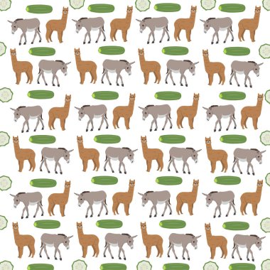 alpaca, arkaplan olarak meyveli eşek