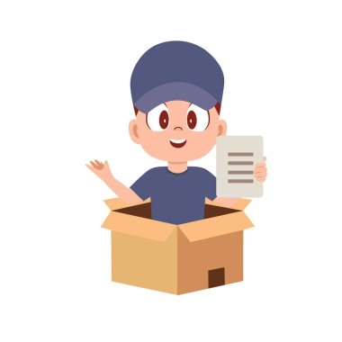 Gülümseyen Güvenilir Kuryen