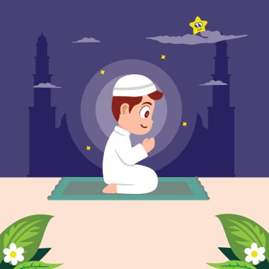 Müslüman Çocuk Gece Namazı
