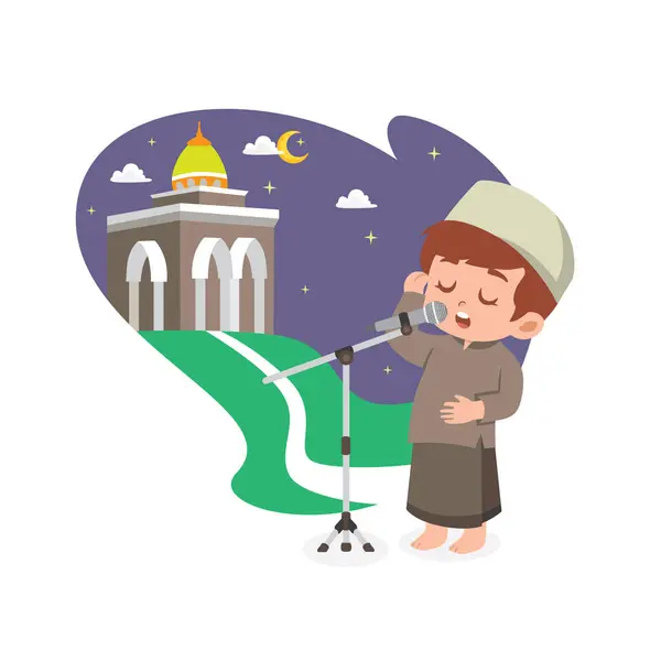 Genç Müezzin Namaz Çağrısı 'nı okuyor