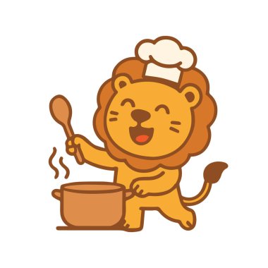 Mutlu Aşçı Aslan Yemek Pişiriyor