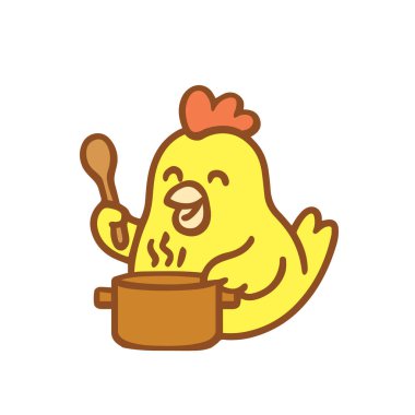 Tavuk Aşçısı Lezzetli Yemek Pişiriyor