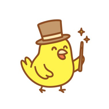 Asa ve Silindir Şapkalı Şirin Çizgi Film Hatun Sihirbazı