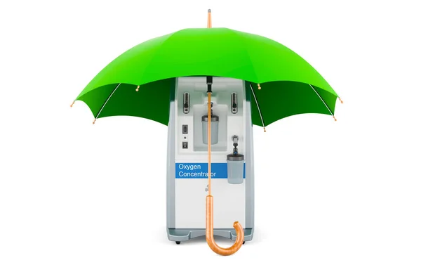 Home Oxygen Concentrator Umbrella Rendering Isolated White Background — Zdjęcie stockowe