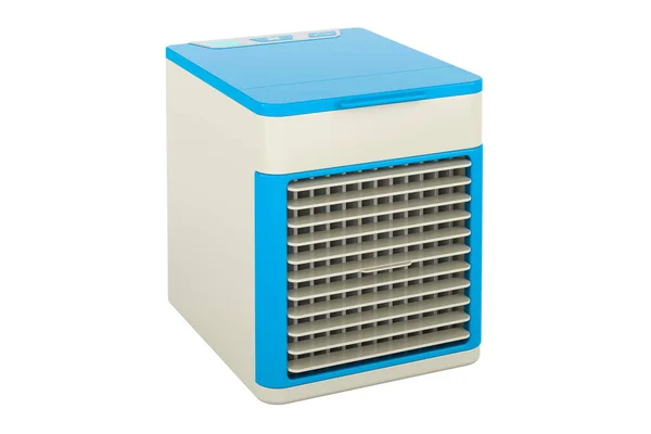 Mini Ventilador Condicionado Com Usb Renderização Isolada Fundo Branco — Fotografia de Stock