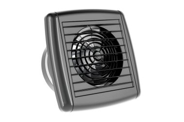 Çıkartma vantilatörü, 3 boyutlu görüntüleme beyaz arkaplanda izole edildi