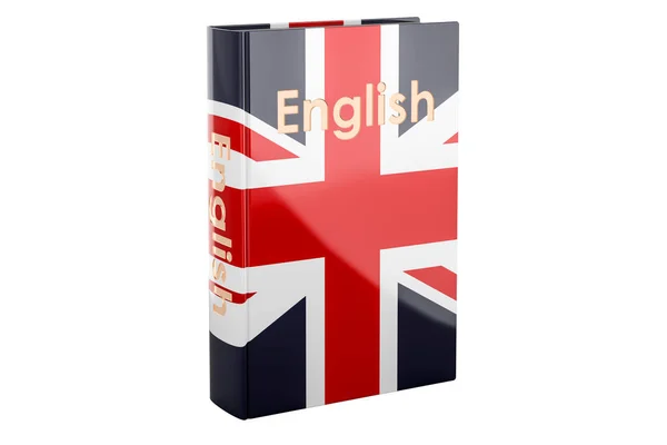 Kurs Języka Angielskiego Podręcznik Języka Angielskiego Renderowanie Białym Tle — Zdjęcie stockowe