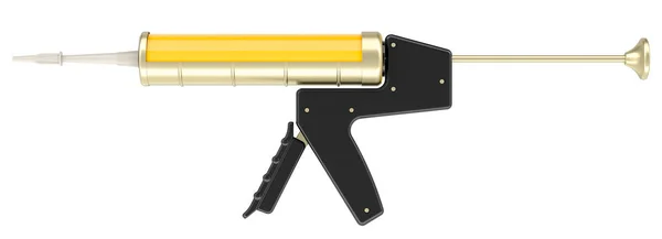 Caulking Gun Silikon Gun Kazıma Silahı Kale Silahı Silikon Dolgu — Stok fotoğraf