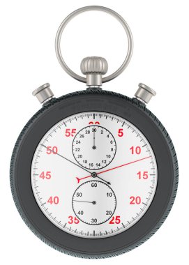 Otomobil tekerleği kronometre olarak, 3D görüntüleme beyaz arkaplan üzerinde izole