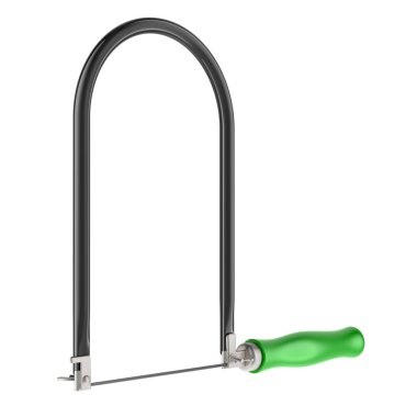 Yeşil Kılavuz Yapboz, beyaz arkaplanda 3 boyutlu görüntüleme  