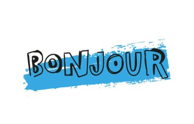 Yazı, Bonjour. Mektup. Fransızca 