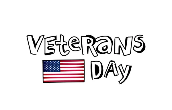 Праздничная Открытка Дню Ветеранов Американский Флаг День Ветеранов Вьетнама Сша — стоковый вектор