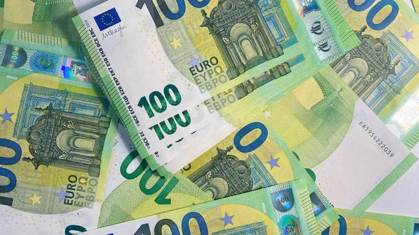 Moeda Europeia Notas Euro Conceito Fundo Negócios Financeiros Fundo Dinheiro — Fotografia de Stock