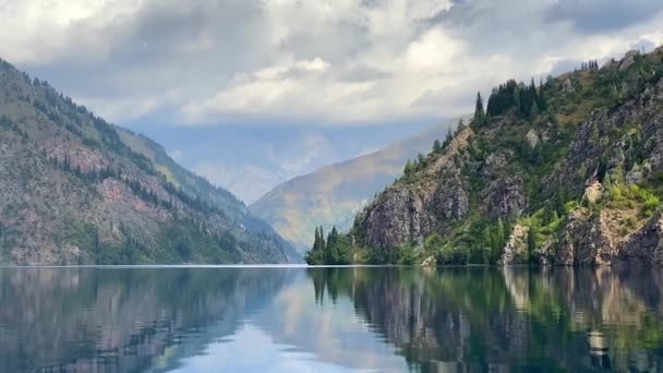 Reserva Biosfera Estado Território Natural Especialmente Protegido Quirguistão Lago Montês — Vídeo de Stock