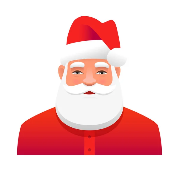 Hand drawn cartoon of santa claus face clip art Vector Image