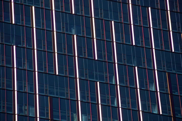 Vista Abstrata Arranha Céu Coberto Vidro Moderno Centro Seattle Washington — Fotografia de Stock