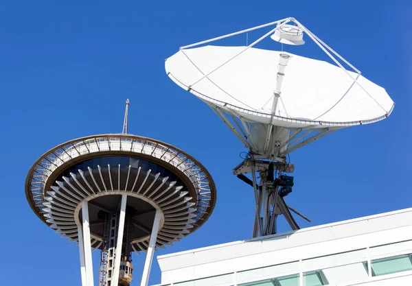 Die Futuristische Architektur Und Ausstattung Seattle Downtown Washington — Stockfoto