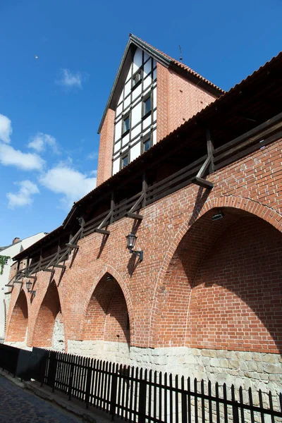 Vista Mattutina Parti Delle Mura Storiche Della Città Vecchia Riga — Foto Stock