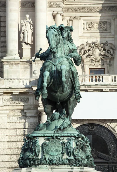 Die Ansicht Des Prinz Eugen Denkmals Aus Dem Jahrhundert Eingang — Stockfoto