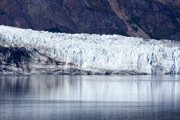 Сценічний Вигляд Льодовика Відображенням Національному Парку Льодовикова Затока Аляска — стокове фото