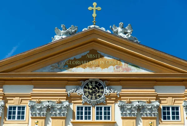 18世紀の歴史を持つバロック様式のファサードメルク町メルク修道院 オーストリア — ストック写真