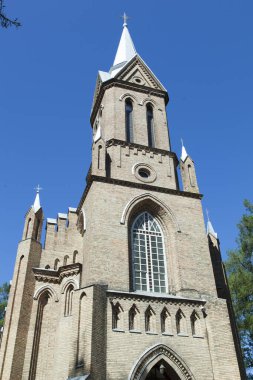 Birstonas tatil köyündeki (Litvanya) Padua Kilisesi 'nin Neo-Gotik Kilisesi).