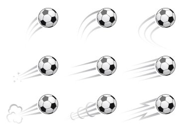 Futbol topu takımı. Stok vektör illüstrasyonu