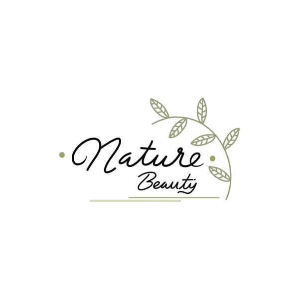 Natural Ecology Brand Design Ecology Nature Company Logo Brand Design — Stock Vector