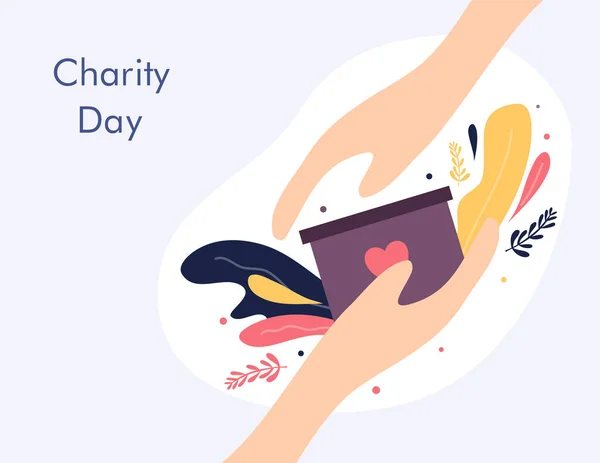 Día Caridad Ilustración Vector Diseño Para Día Caridad Evento Vector — Vector de stock