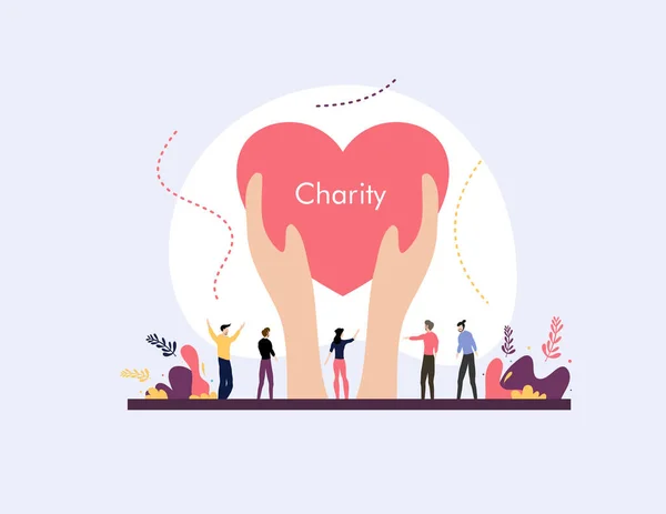 Day Charity Illustration Vector Design Charity Day Event Vector — Archivo Imágenes Vectoriales