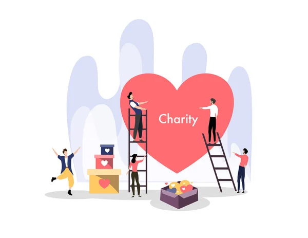 International Day Charity Hand Drawn Illustration Vector Design — Διανυσματικό Αρχείο