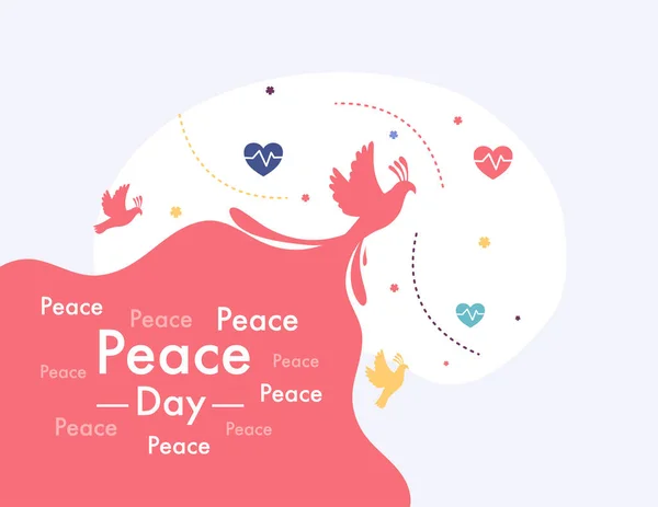 Peace Day Illustration Vector Design Day Peace Event Vector — Vector de stock