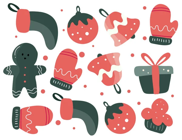 Árbol Decorativo Navidad Cajas Regalo Muchos Otros Para Feliz Evento — Archivo Imágenes Vectoriales