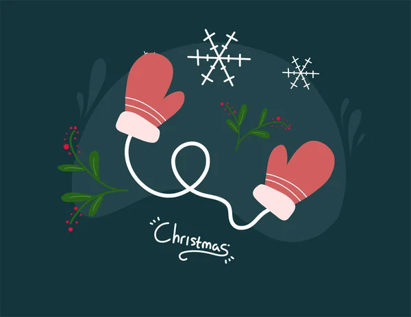 Décoration Noël Avec Père Noël Drôle Arbre Boîtes Cadeaux Beaucoup — Image vectorielle