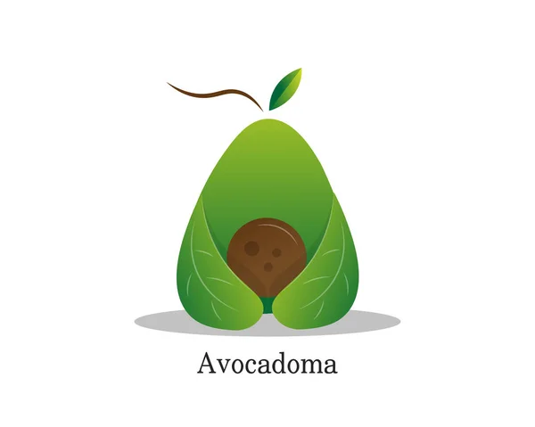 Вектор Дизайна Логотипа Avocado — стоковый вектор