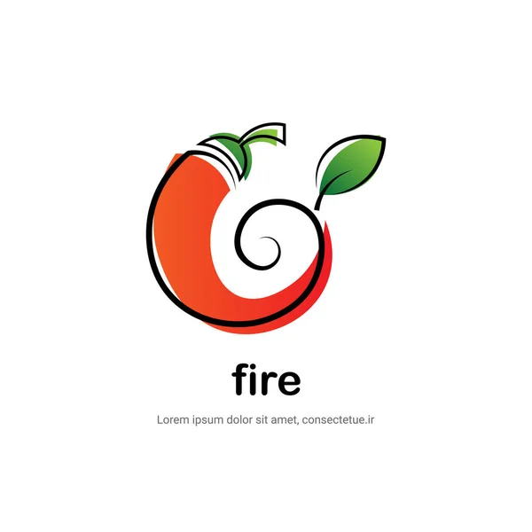 Chili Logo Markendesign Vektor Für Scharfe Scharfe Lebensmittel Logo Markendesign — Stockvektor