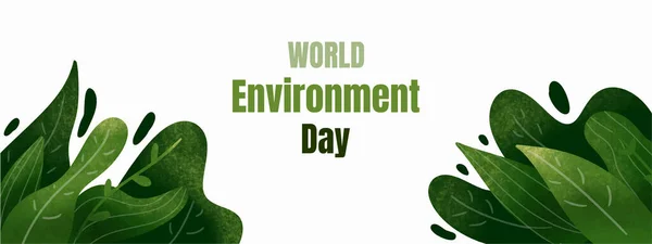 Παγκόσμια Ημέρα Περιβάλλοντος Εικονογράφηση Διάνυσμα — Διανυσματικό Αρχείο