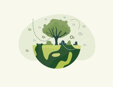 earth vector design for environment ozone and earth day event