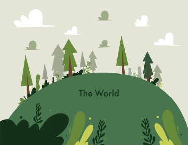 earth vector design for environment ozone and earth day event clipart