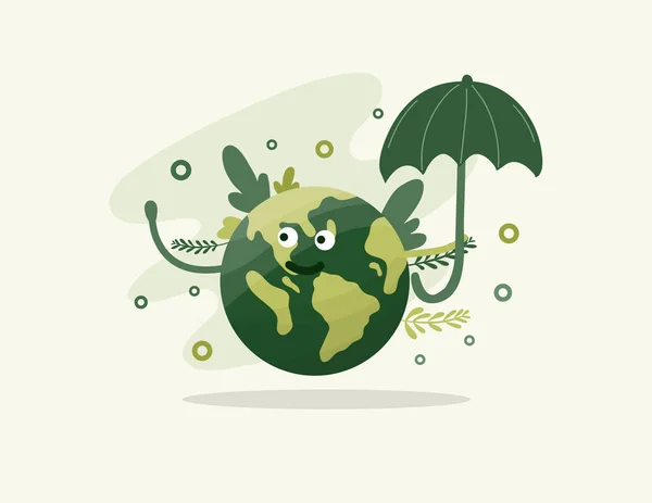 Earth Vector Design Environment Ozone Earth Day Event — Διανυσματικό Αρχείο